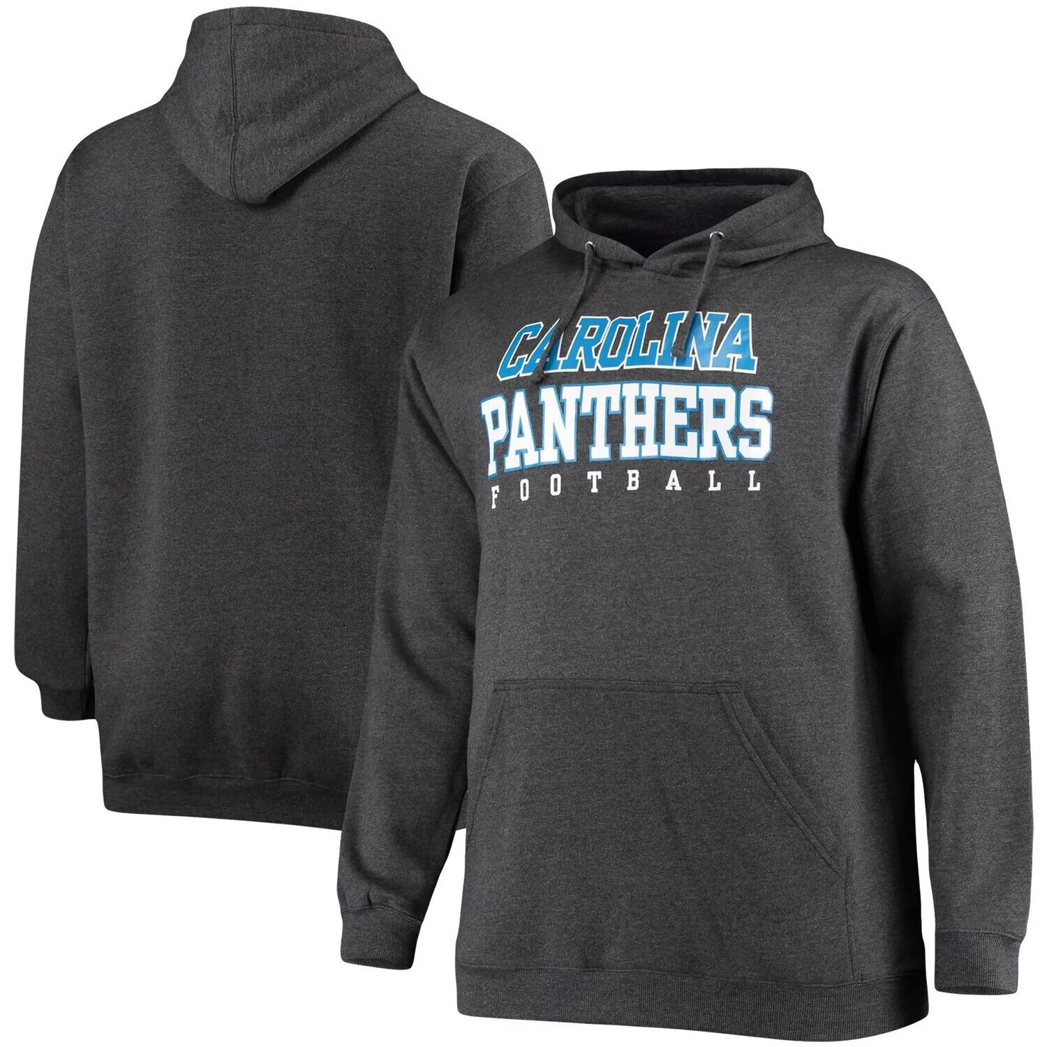 Мужской фирменный темно-серый пуловер с капюшоном Carolina Panthers Big & Tall Practice Pullover Fanatics
Мужской фирменный темно-серый пуловер с капюшоном Carolina Panthers Big & Tall Practice Pullover Fanatics