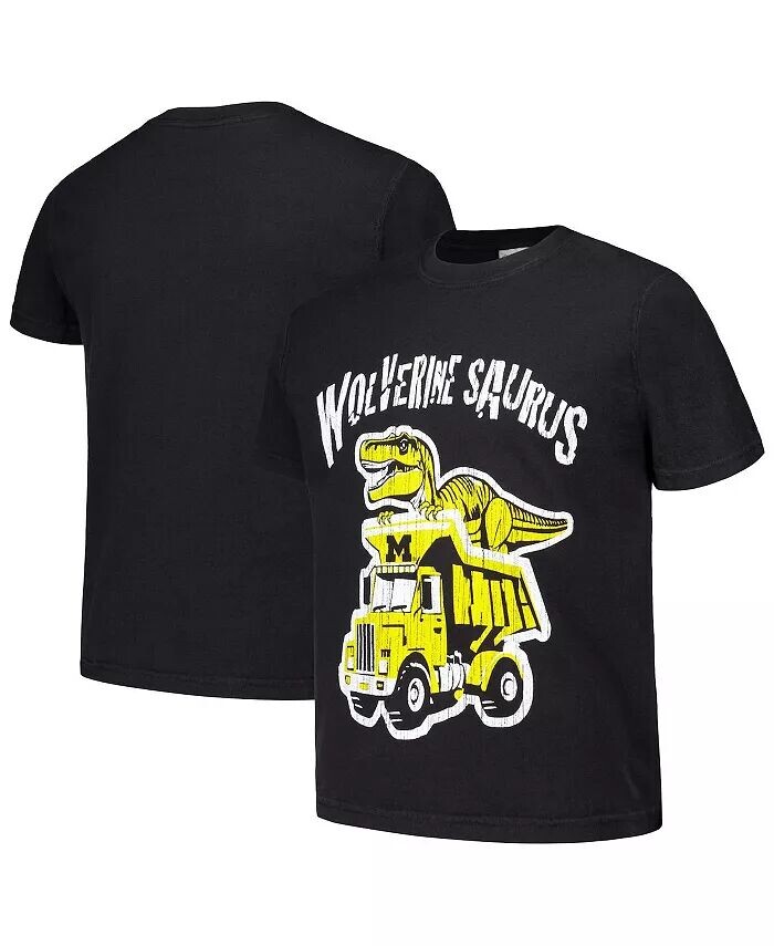 Футболка с изображением грузовика Dino от Big Boys and Girls Black Michigan Wolverines Comfortwash
Футболка с изображением грузовика Dino от Big Boys and Girls Black Michigan Wolverines Comfortwash