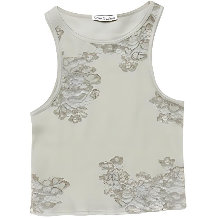 Футболка с кружевным принтом Acne Studios, серо-зеленая
Футболка с кружевным принтом Acne Studios, серо-зеленая