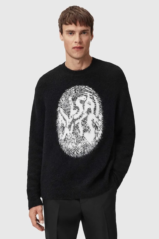 Свитер с альпакой Allsaints, черный
Свитер с альпакой Allsaints, черный