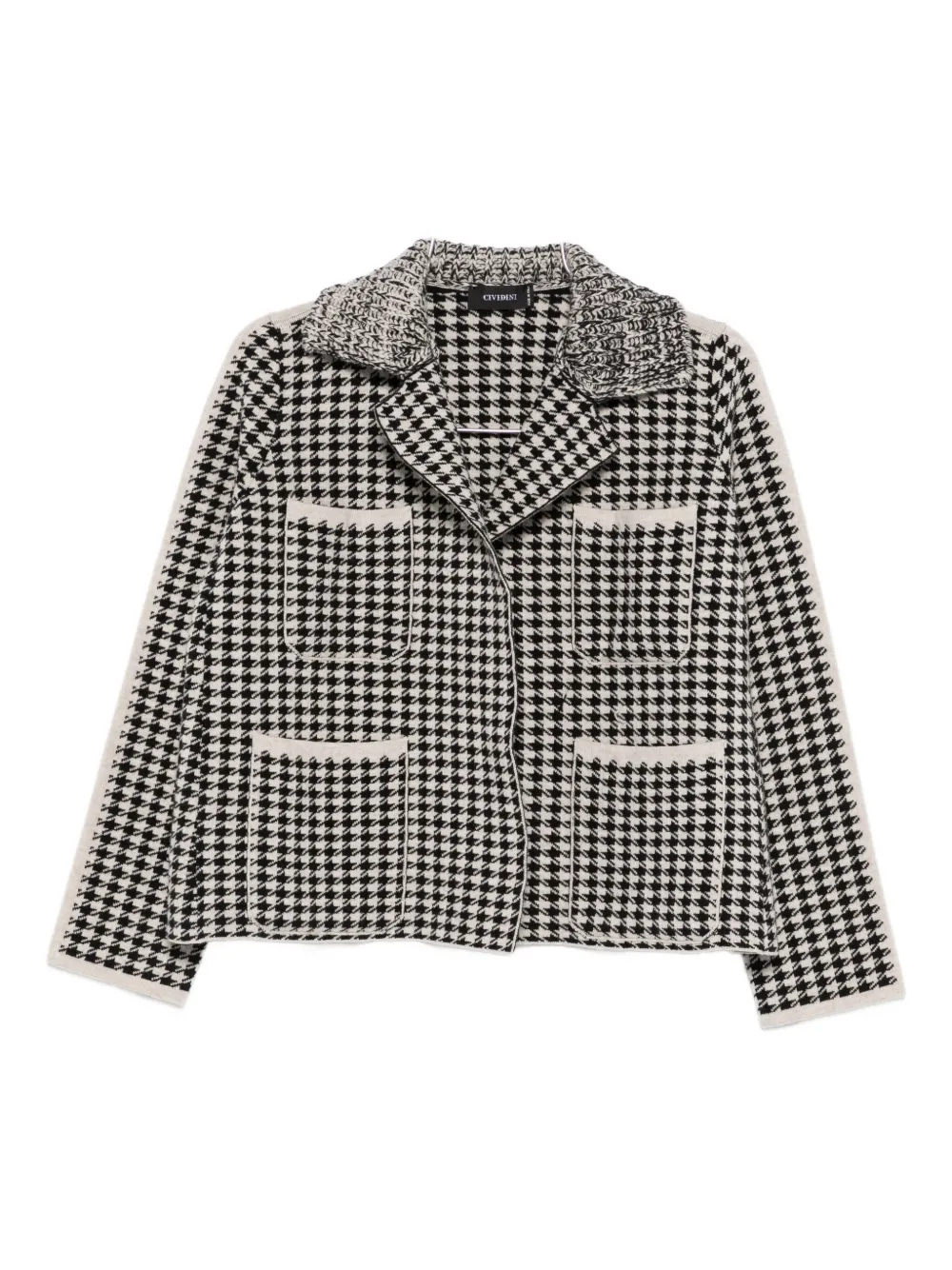 Кардиган в ломаную клетку Cividini, черный
Кардиган в ломаную клетку Cividini, черный