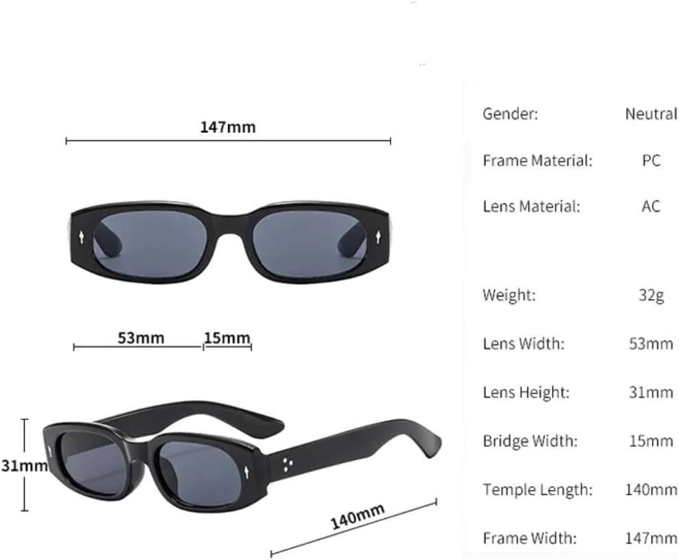 Модные прямоугольные солнцезащитные очки для женщин, роскошные очки с заклепками, прямоугольные очки для мужчин, защита от УФ-излучения UV400 HHZZYVY, 2
Модные прямоугольные солнцезащитные очки для женщин, роскошные очки с заклепками, прямоугольные очки для мужчин, защита от УФ-излучения UV400 HHZZYVY, 2