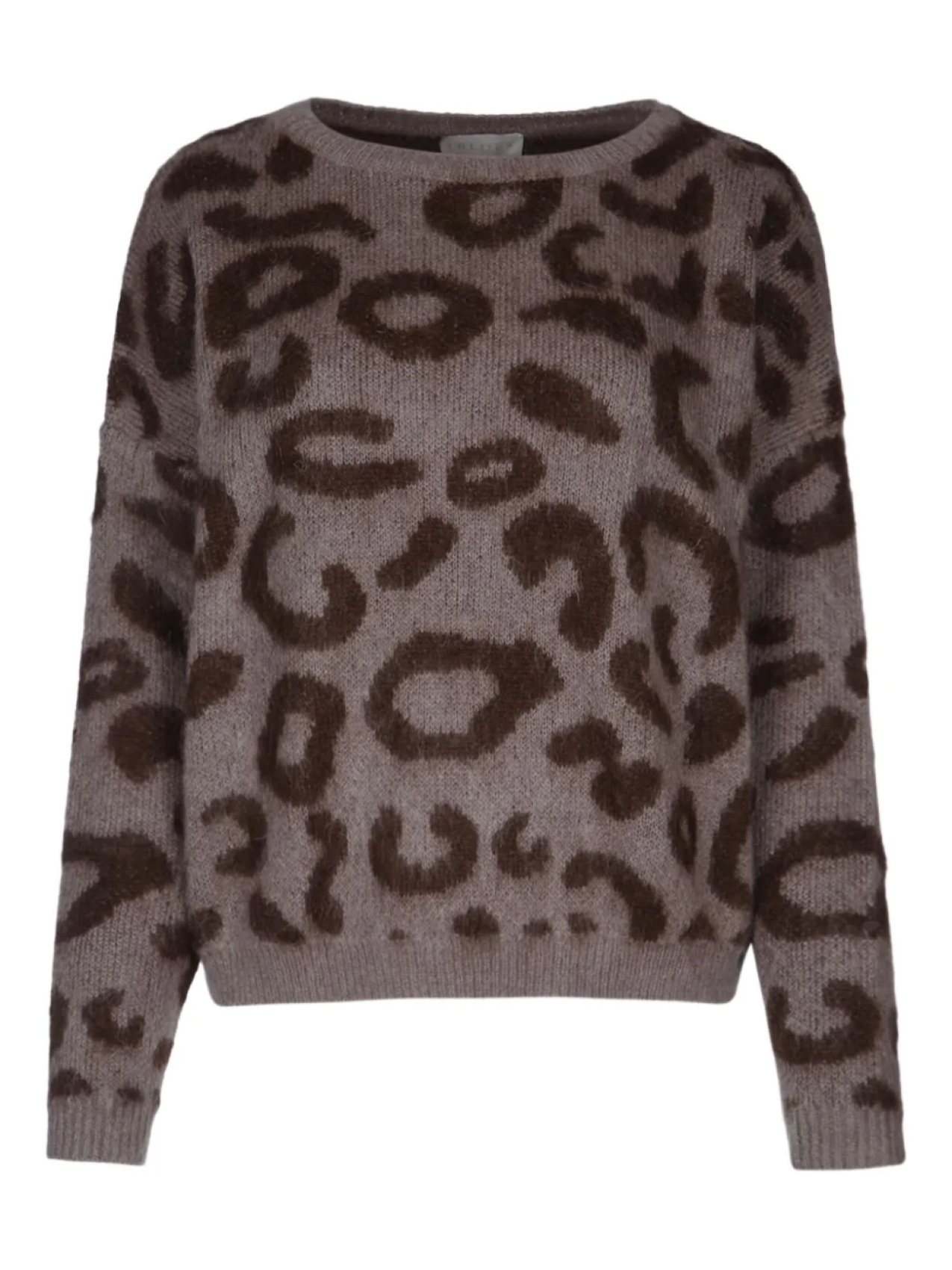 Свитер с леопардовым принтом I BLUES, коричневый 
Свитер с леопардовым принтом I BLUES, коричневый