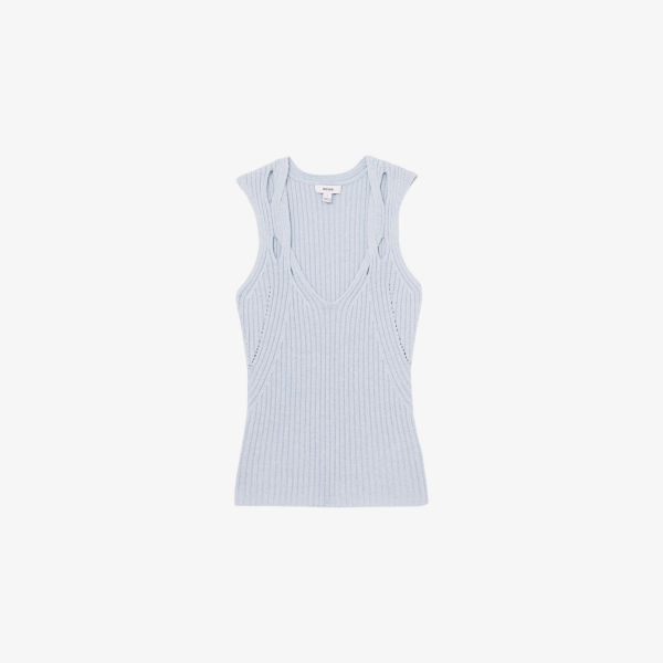 Жилет Reiss Алетия вязаный с перекрученными лямками, синий
Жилет Reiss Алетия вязаный с перекрученными лямками, синий