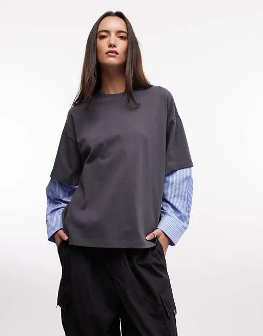 Серая футболка оверсайз из джерси с полосатыми рукавами COLLUSION 2 в 1, Серый, Серая футболка оверсайз из джерси с полосатыми рукавами COLLUSION 2 в 1
Серая футболка оверсайз из джерси с полосатыми рукавами COLLUSION 2 в 1, Серый, Серая футболка оверсайз из джерси с полосатыми рукавами COLLUSION 2 в 1