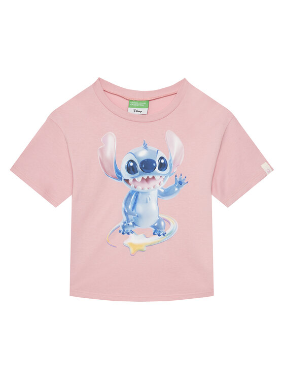 Футболка свободного кроя 35RYC10MV United Colors Of Benetton, розовый 
Футболка свободного кроя 35RYC10MV United Colors Of Benetton, розовый