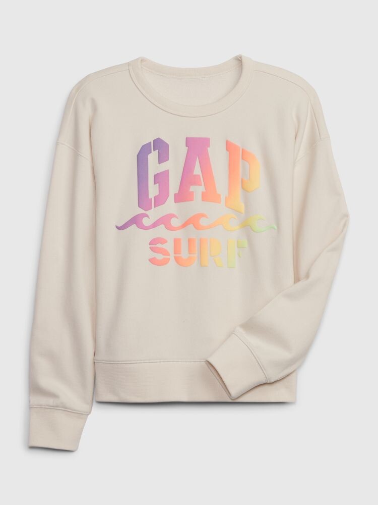 Детская толстовка с логотипом Gap, бежевый 
Детская толстовка с логотипом Gap, бежевый