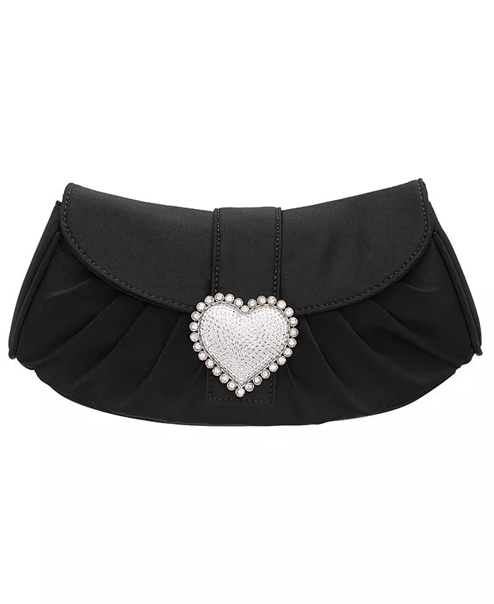 Клатч с украшением в виде хрустального сердца Nina, коричневый/бежевый
Клатч с украшением в виде хрустального сердца Nina, коричневый/бежевый