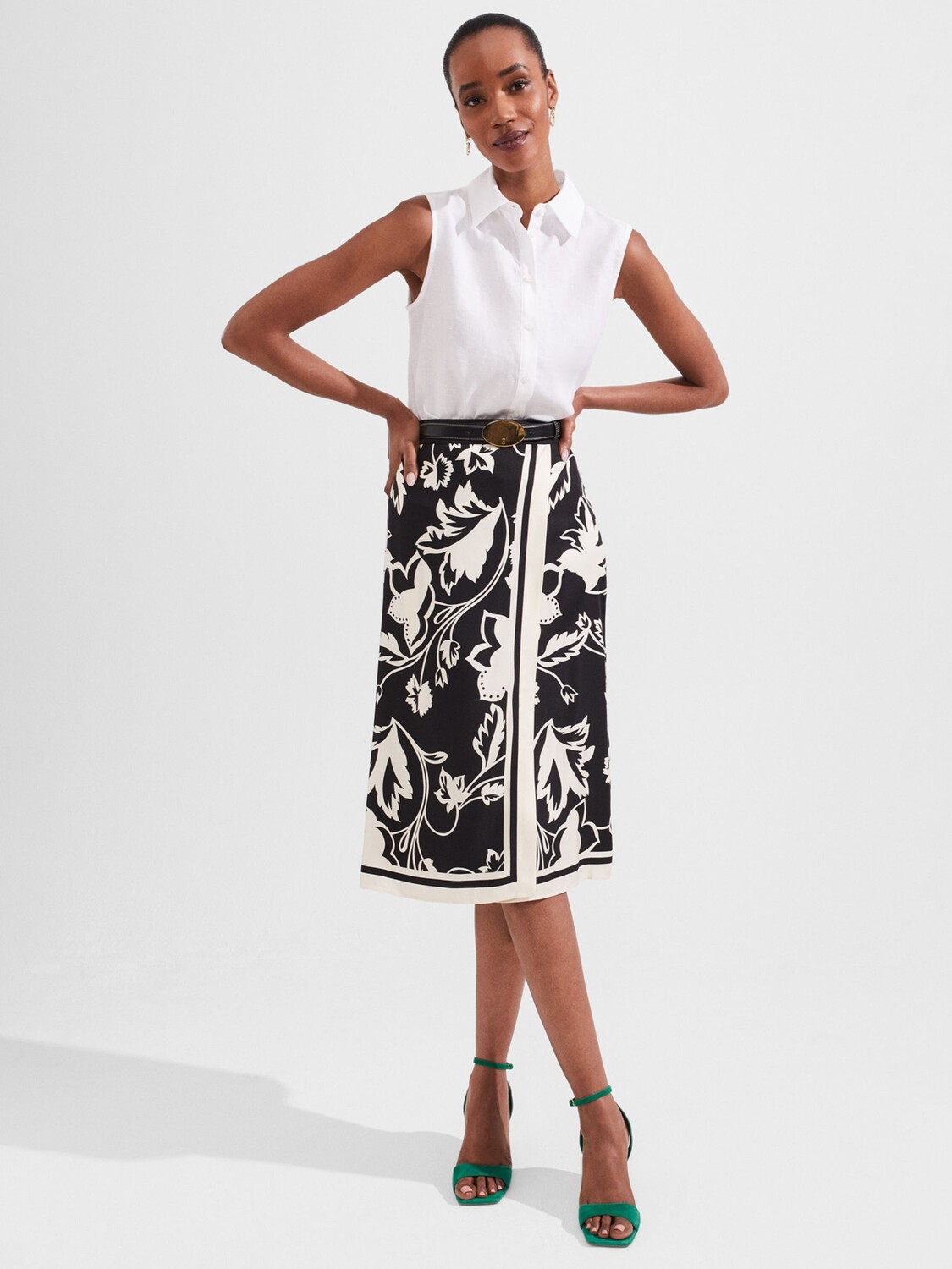 Юбка Hobbs Brigitte, черный кремовый
Юбка Hobbs Brigitte, черный кремовый