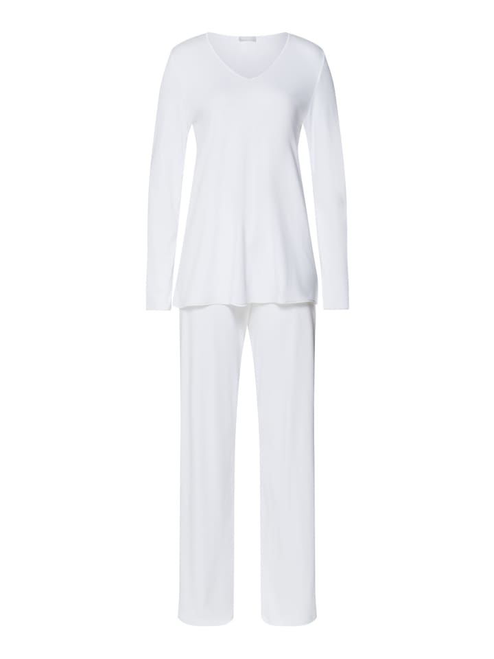 Hanro Пижама из хлопка и шелка белого цвета
Hanro Пижама из хлопка и шелка белого цвета