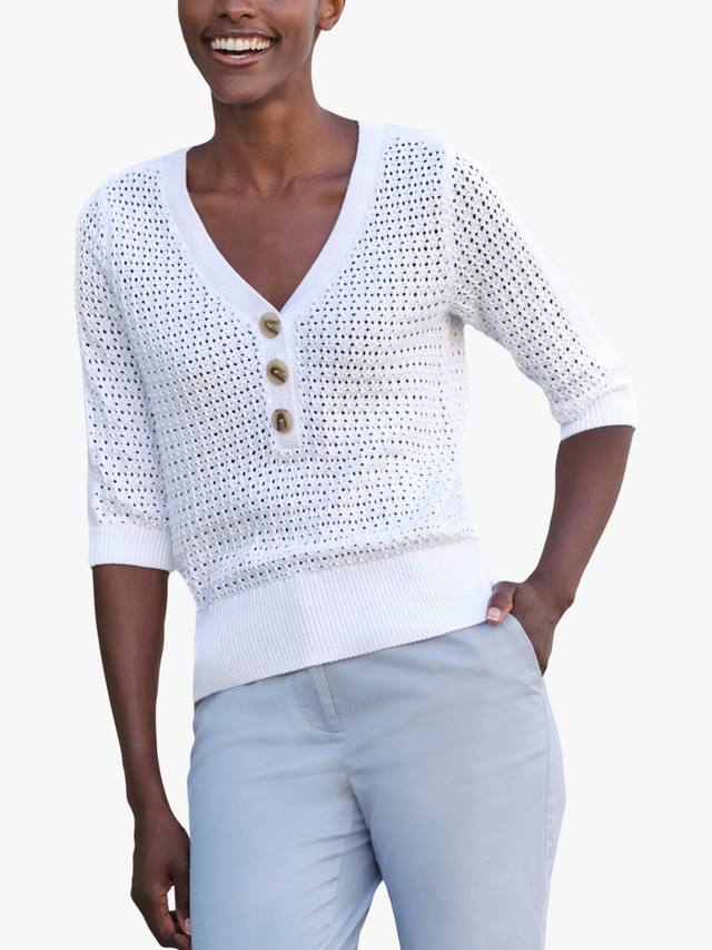 Топ из хлопка с сеткой и пуговицами на воротнике Pure Collection
Топ из хлопка с сеткой и пуговицами на воротнике Pure Collection