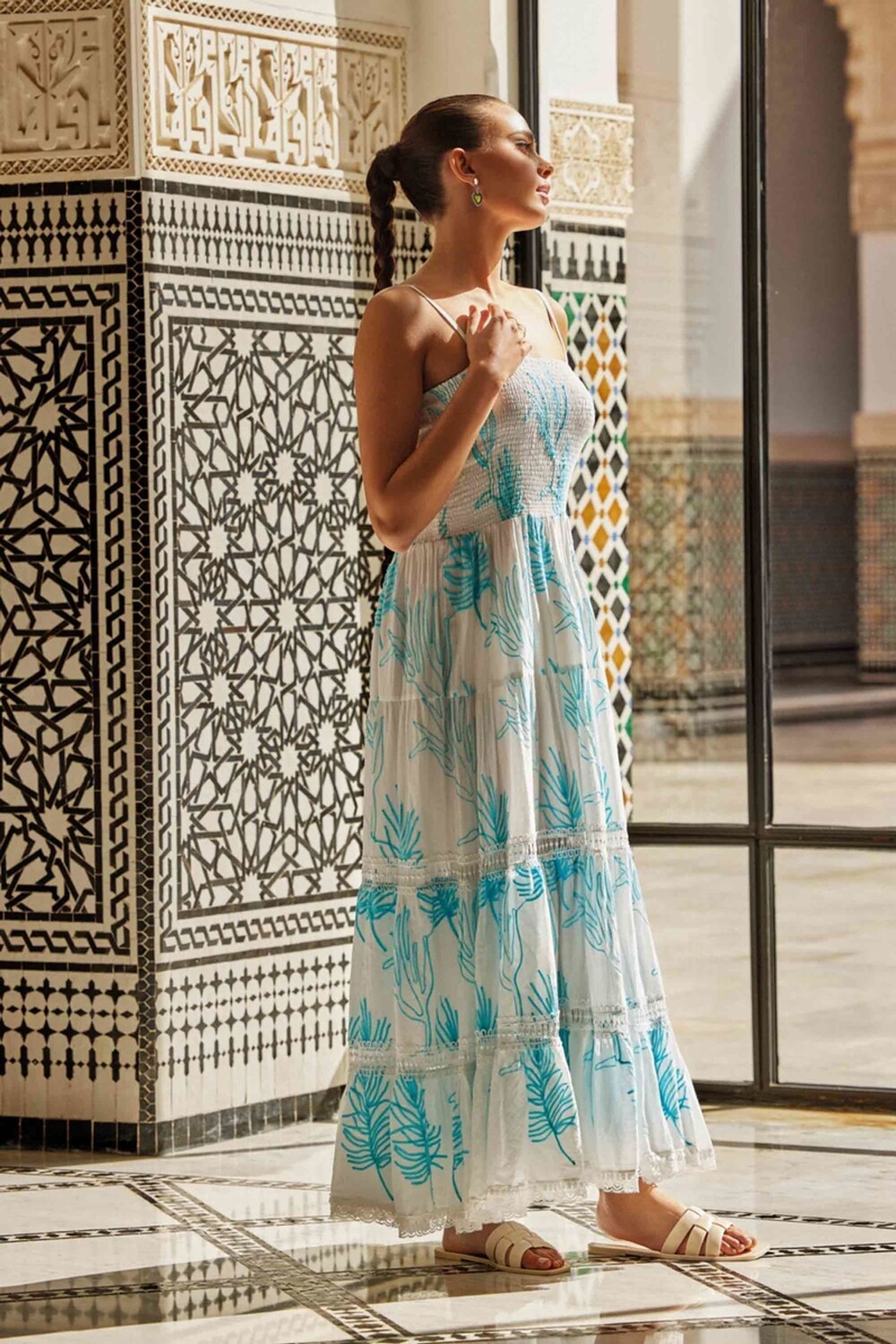 Пляжное платье Joy Strapy Maxi Beach 100% хлопок платье Iconique, белый 
Пляжное платье Joy Strapy Maxi Beach 100% хлопок платье Iconique, белый