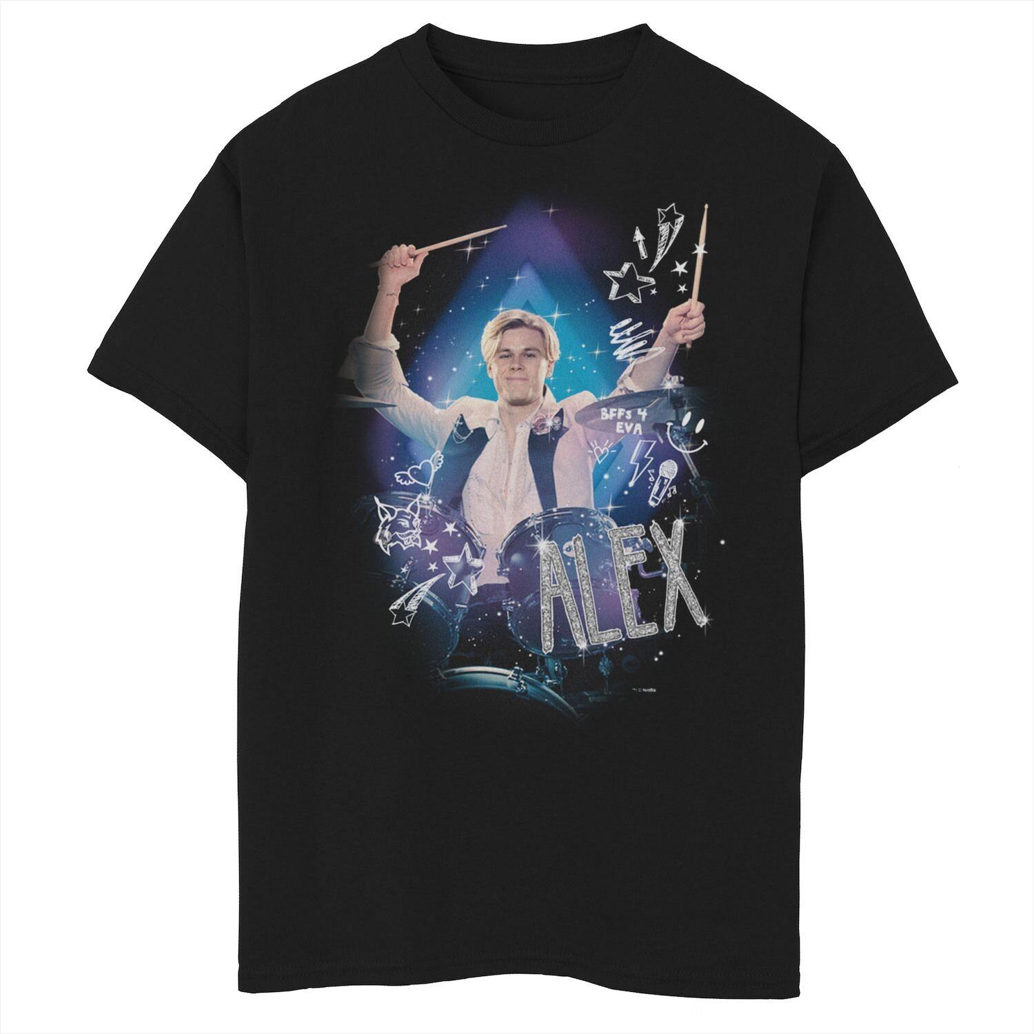 Футболка с портретом Алекса Барабанщика для мальчиков 8–20 лет «Джули и Призраки» с графическим рисунком Licensed Character
Футболка с портретом Алекса Барабанщика для мальчиков 8–20 лет «Джули и Призраки» с графическим рисунком Licensed Character