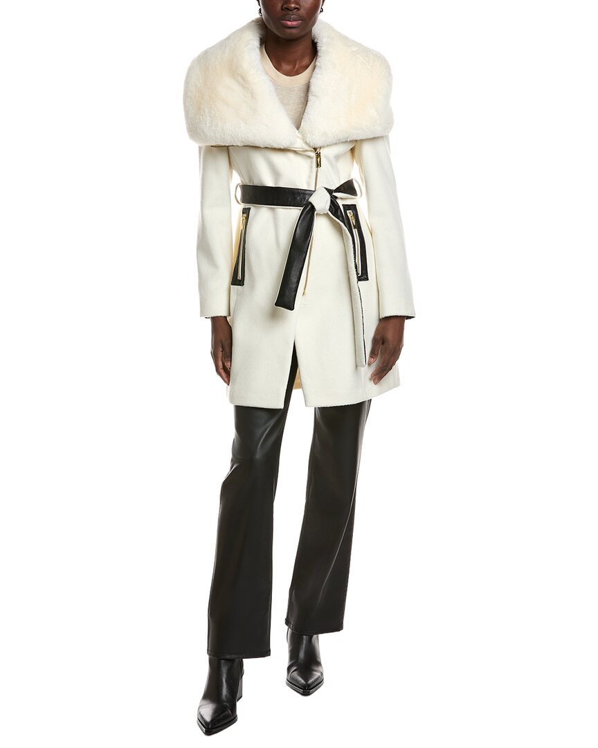 Асимметричное пальто из смеси шерсти и застежки-молнии Via Spiga Via Spiga, белый
Асимметричное пальто из смеси шерсти и застежки-молнии Via Spiga Via Spiga, белый