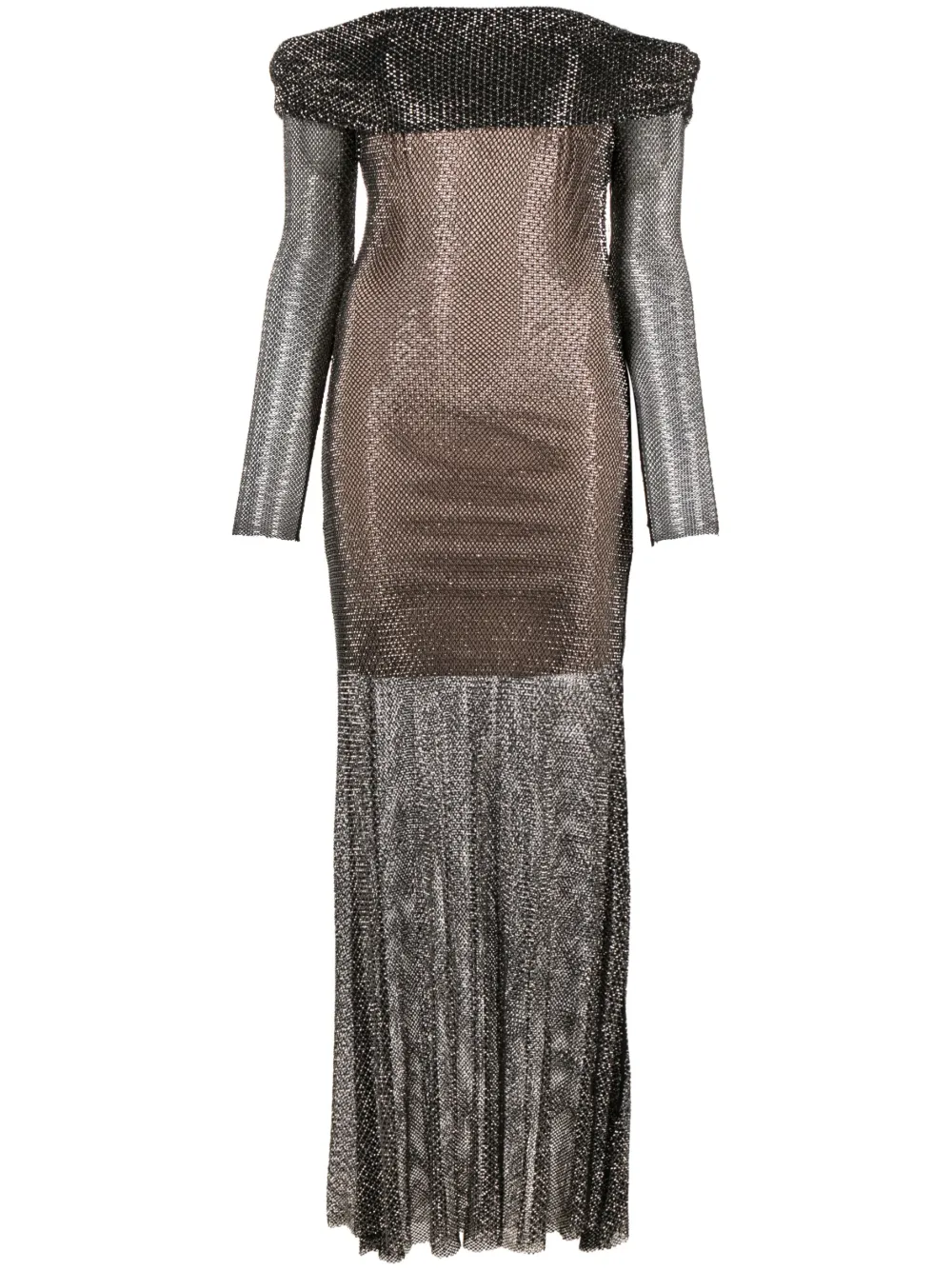 Платье макси с открытыми плечами и кристаллами Self-Portrait, черный
Платье макси с открытыми плечами и кристаллами Self-Portrait, черный