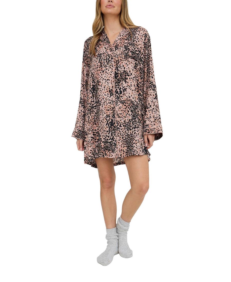 Женская ночная рубашка Simone с длинными рукавами Lily and Lionel London, Brown
Женская ночная рубашка Simone с длинными рукавами Lily and Lionel London, Brown