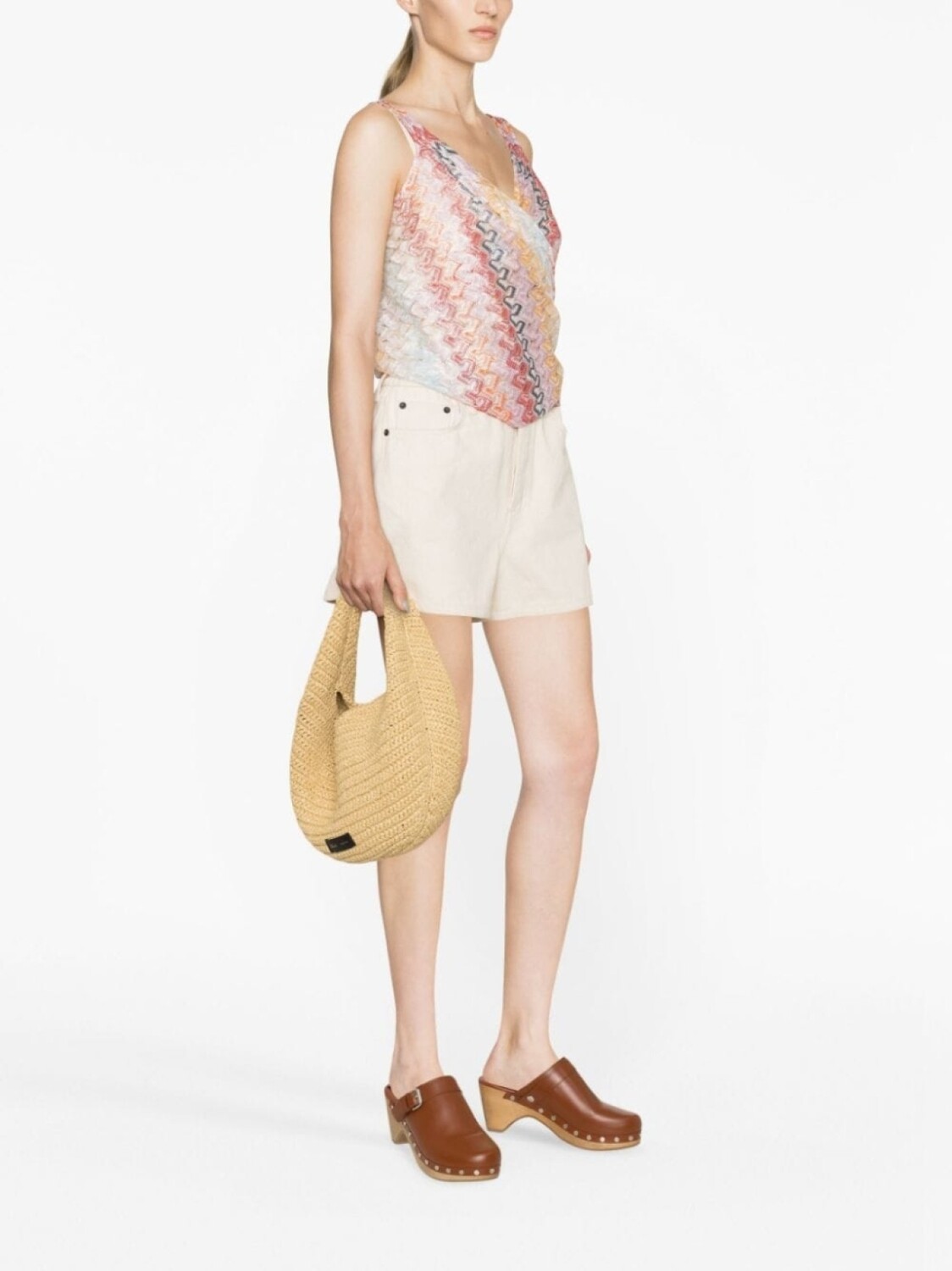 Трикотажный топ с завязками Missoni, розовый
Трикотажный топ с завязками Missoni, розовый