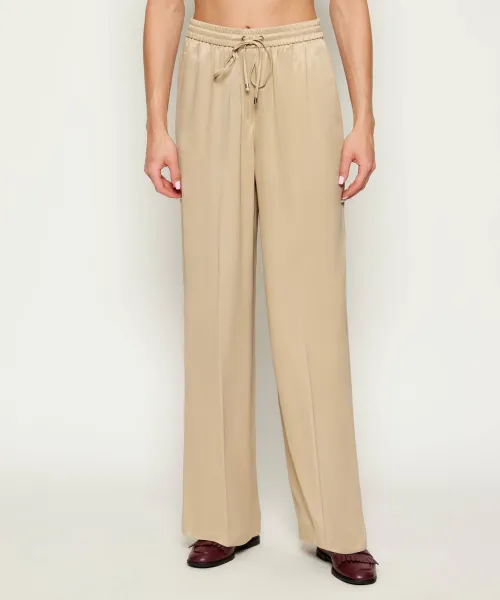 Атласные брюки с тавати Loose fit Boss, бежевый
Атласные брюки с тавати Loose fit Boss, бежевый