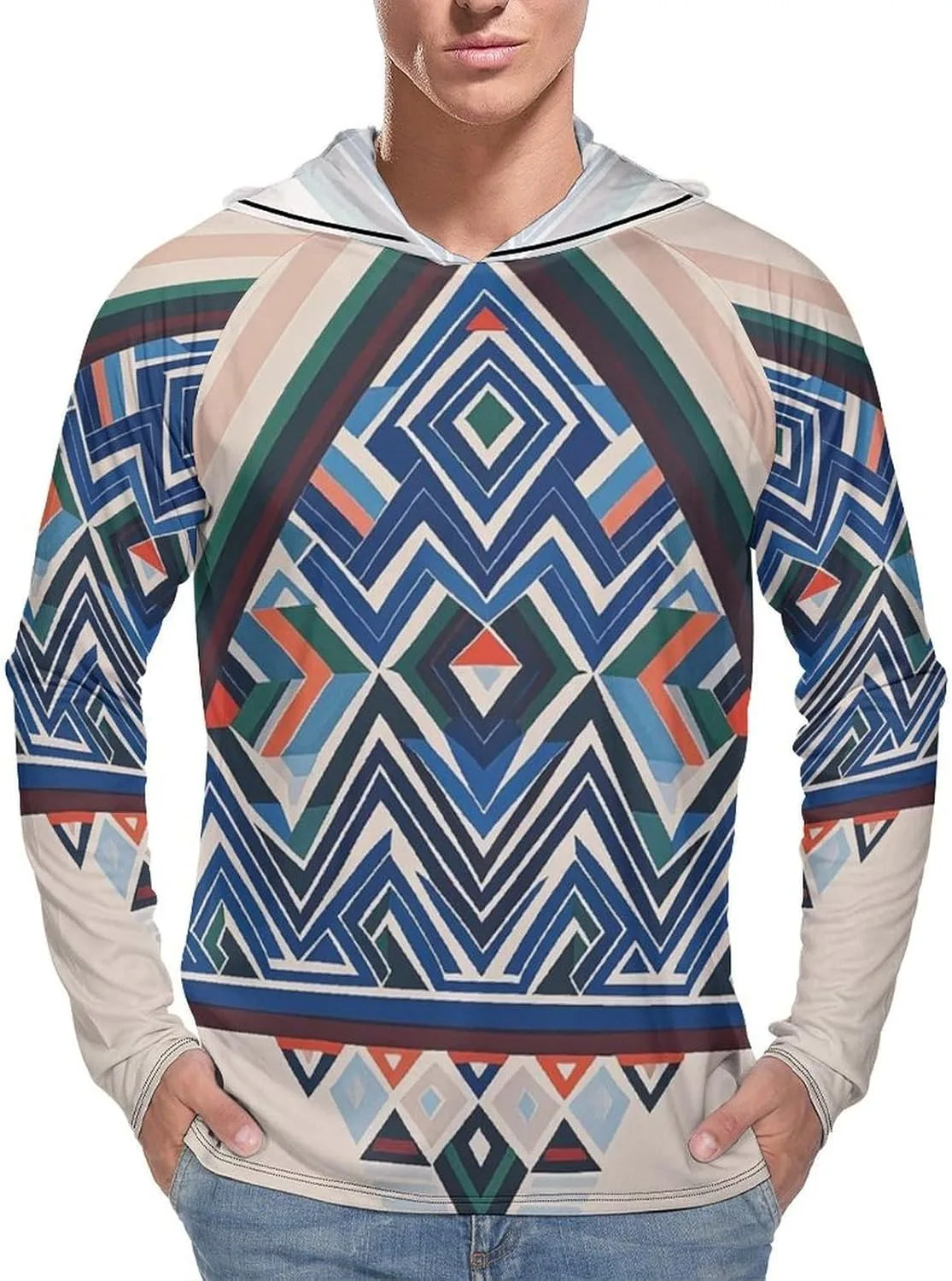 Мужская толстовка с капюшоном UPF 50+, геометрический треугольный принт, быстросохнущая FHESDCW
Мужская толстовка с капюшоном UPF 50+, геометрический треугольный принт, быстросохнущая FHESDCW