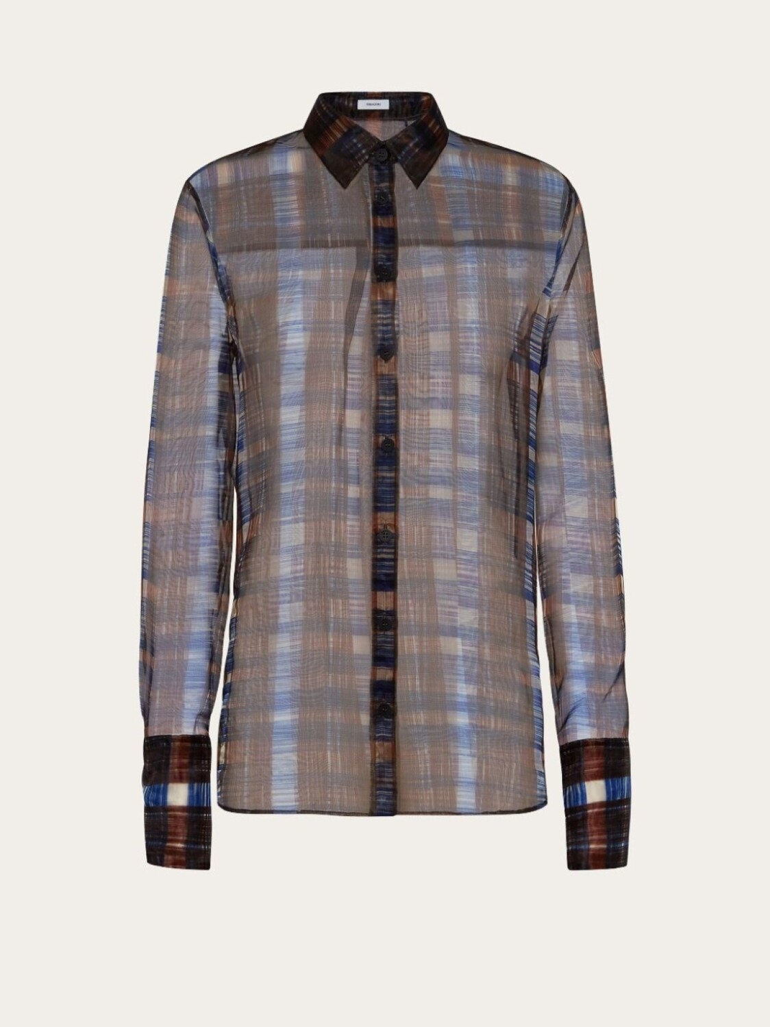 Ferragamo рубашка из органзы с длинными рукавами, коричневый
Ferragamo рубашка из органзы с длинными рукавами, коричневый