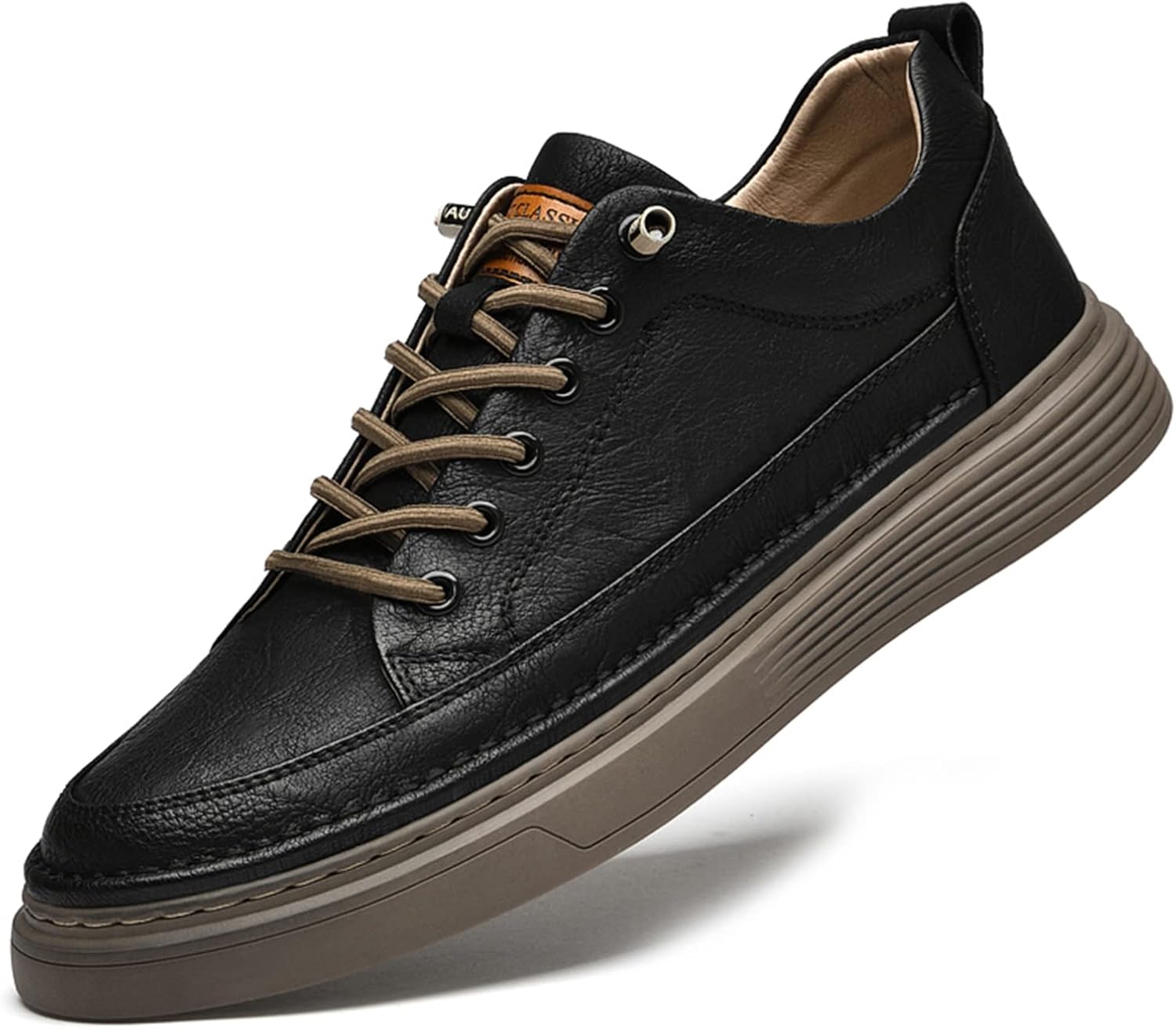 Мужские кожаные кроссовки ручной работы, классические модные кроссовки для мужчин Abborora, черный
Мужские кожаные кроссовки ручной работы, классические модные кроссовки для мужчин Abborora, черный