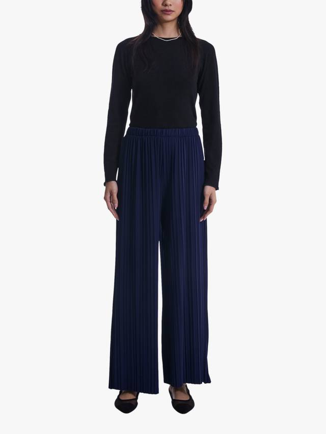 Плиссированные брюки палаццо James Lakeland, темно-синий
Плиссированные брюки палаццо James Lakeland, темно-синий