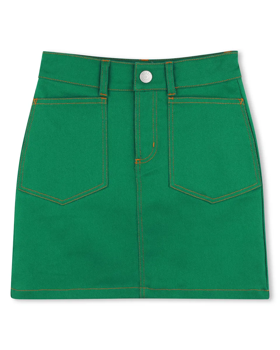 Юбка для девочки однотонная зеленая Kenzo Kids, зеленый
Юбка для девочки однотонная зеленая Kenzo Kids, зеленый