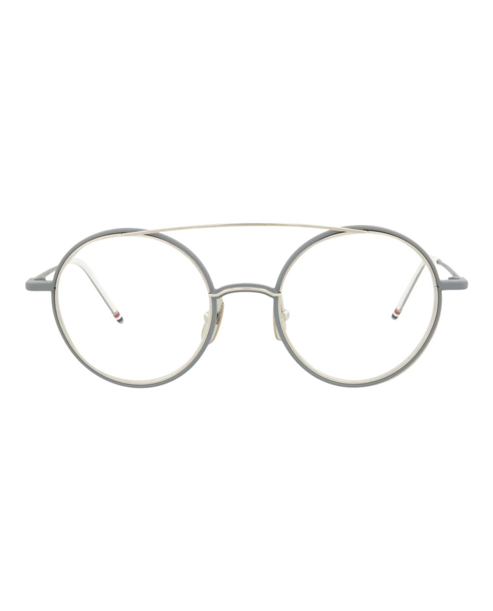 Металлические оптические оправы Aviator-Frame Thom Browne, серый/серебристый/прозрачный
Металлические оптические оправы Aviator-Frame Thom Browne, серый/серебристый/прозрачный