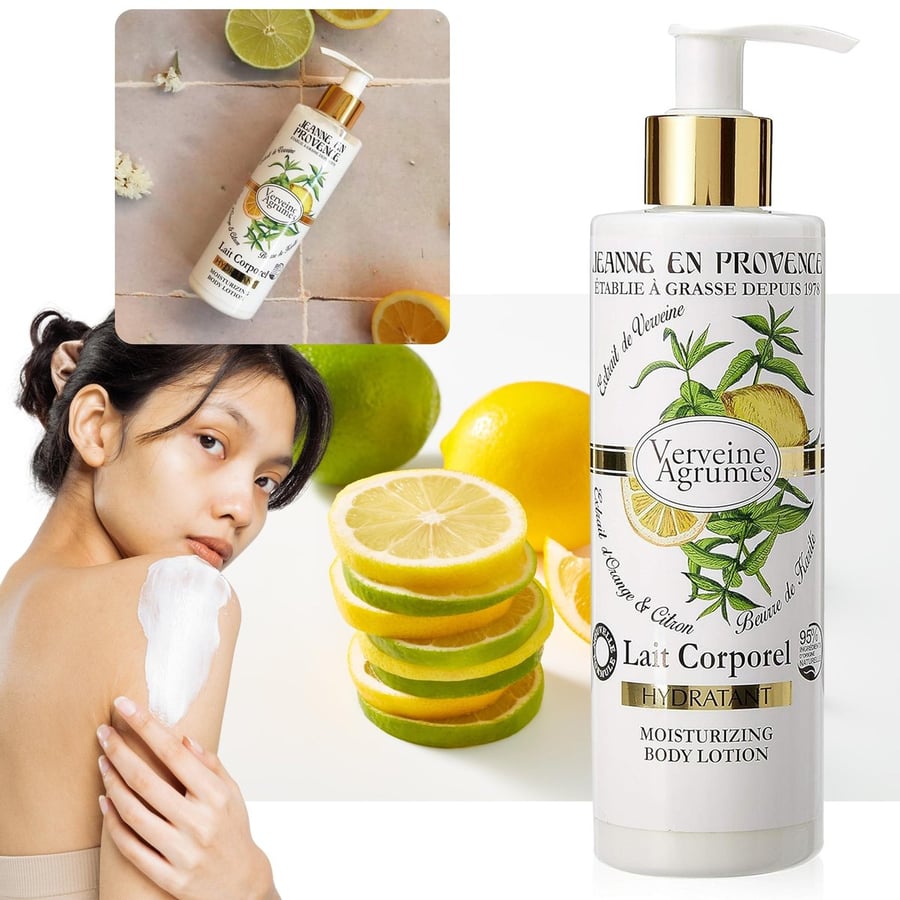 Jeanne en Provence - Verveine Agrumes Натуральное молочко для тела, увлажняющий бальзам с ароматом цитрусовых 250 мл
Jeanne en Provence - Verveine Agrumes Натуральное молочко для тела, увлажняющий бальзам с ароматом цитрусовых 250 мл