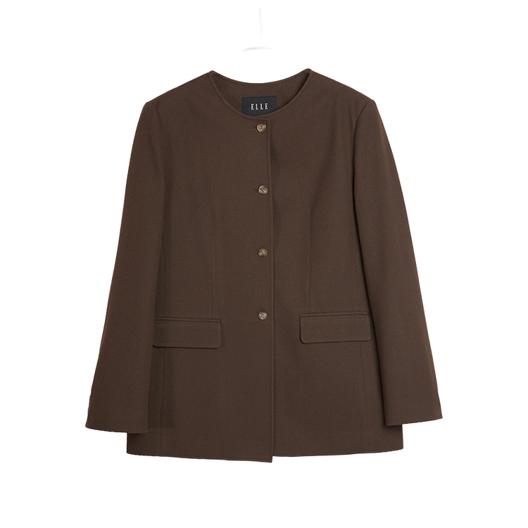 ELLE Деловой костюм женский темно-коричневый с круглым вырезом Moderate
ELLE Деловой костюм женский темно-коричневый с круглым вырезом Moderate