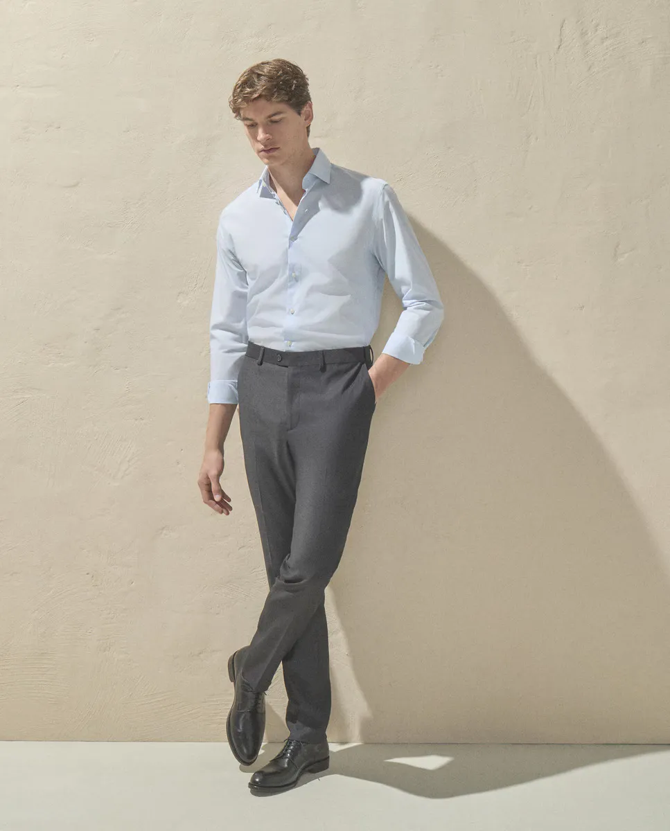 Мужские облегающие брюки с удлиняющимся поясом Dustin, темно-серый
Мужские облегающие брюки с удлиняющимся поясом Dustin, темно-серый