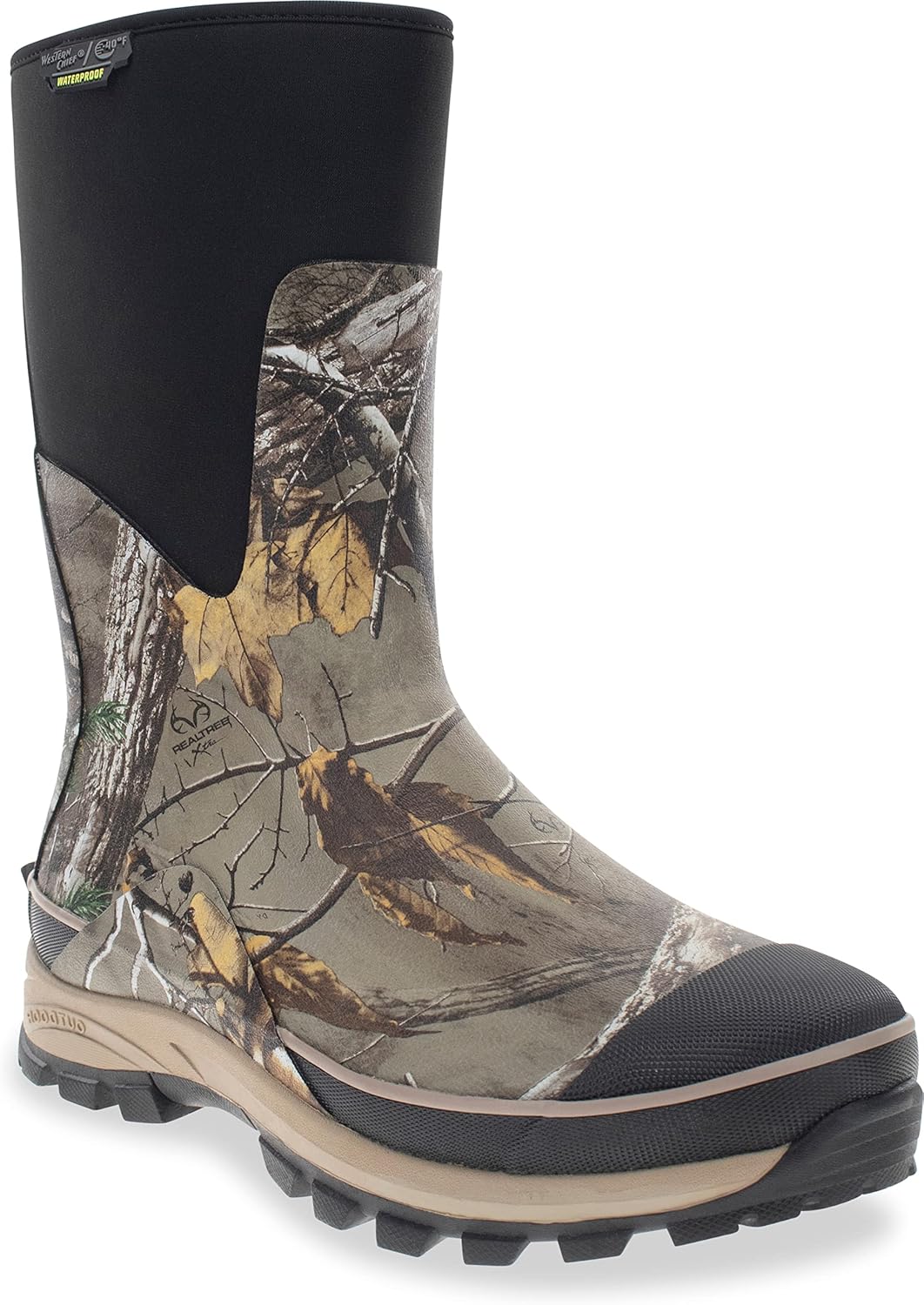 Мужские водонепроницаемые ботинки Western Chief из неопрена средней высоты с стелькой из памяти и высокой голенью, Realtree
Мужские водонепроницаемые ботинки Western Chief из неопрена средней высоты с стелькой из памяти и высокой голенью, Realtree