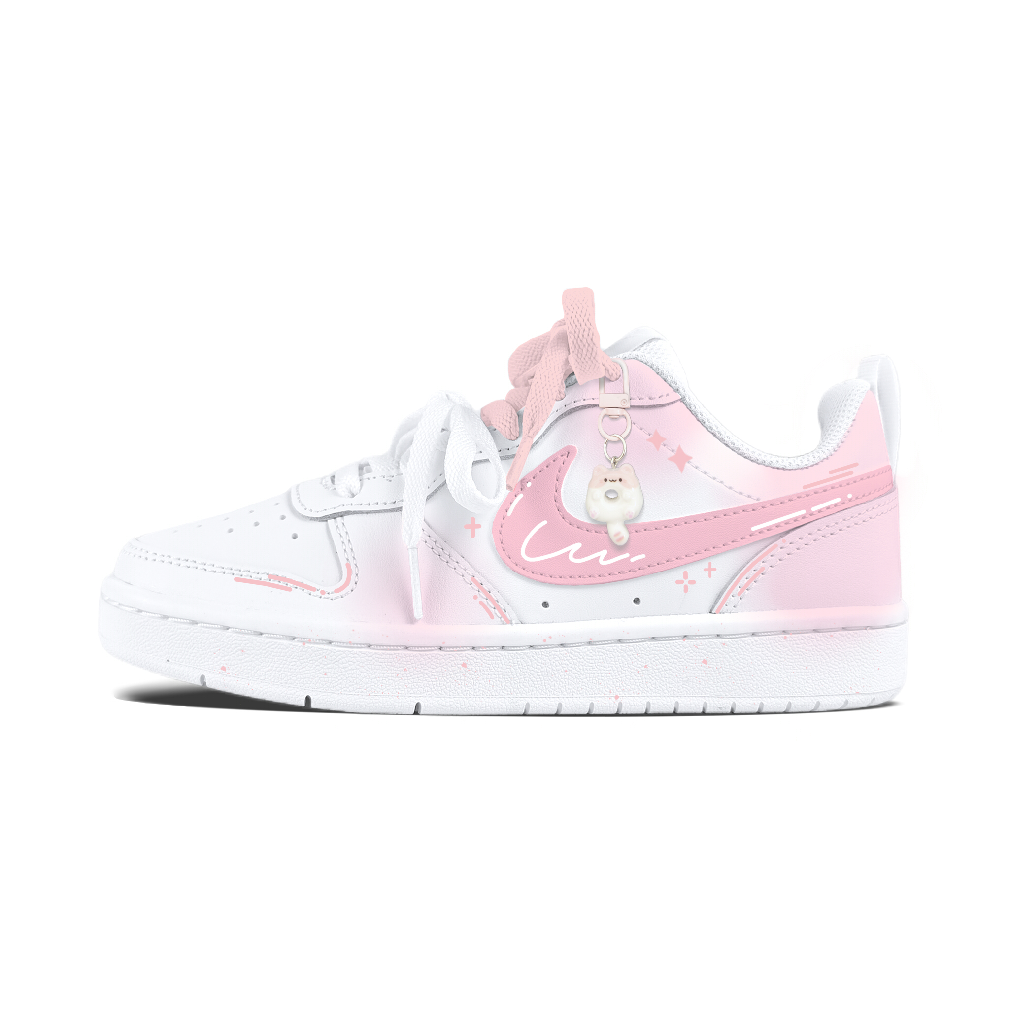 Nike Court Borough Pink Anime противоскользящие устойчивые к истиранию амортизирующие детские скейтборд-кроссовки светло-розовые
Nike Court Borough Pink Anime противоскользящие устойчивые к истиранию амортизирующие детские скейтборд-кроссовки светло-розовые