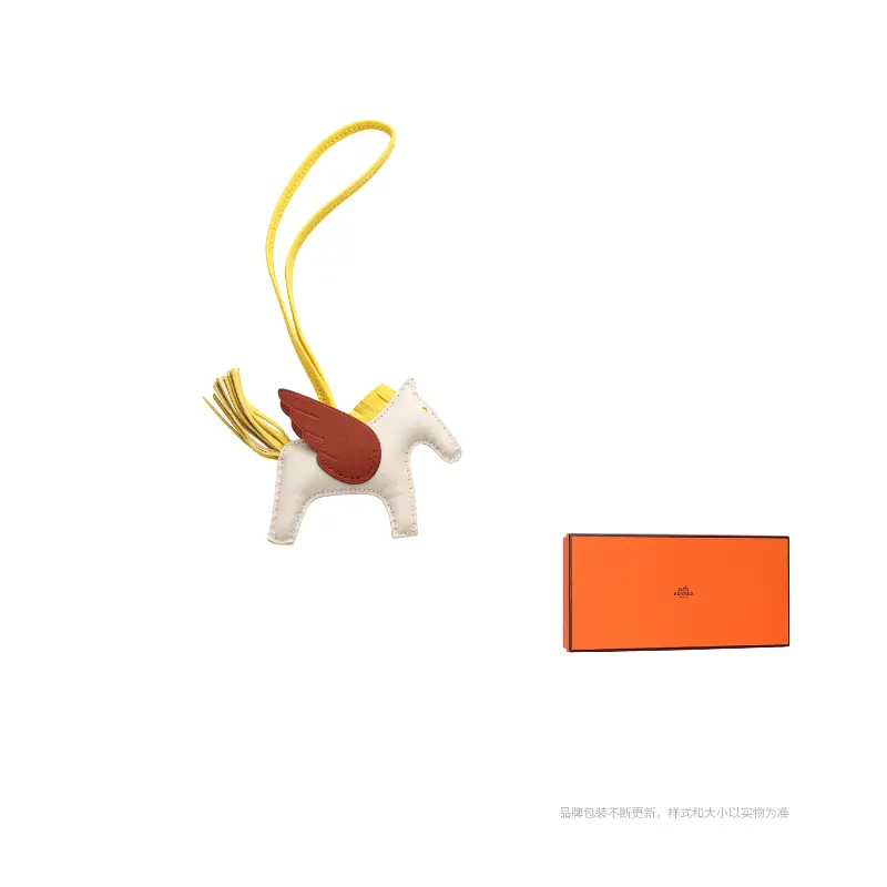 HERMES Кожаный кулон унисекс белый, White
HERMES Кожаный кулон унисекс белый, White