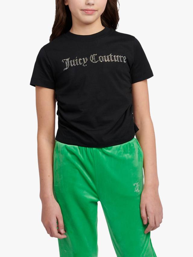 Детская футболка с пайетками и контрастной окантовкой Juicy Couture, Black
Детская футболка с пайетками и контрастной окантовкой Juicy Couture, Black