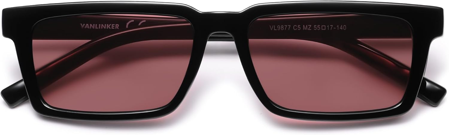 Солнцезащитные очки VANLINKER в стиле ретро, прямоугольные, поляризованные, для женщин и мужчин, модные, маленькие, стильные, в стиле 80-х и 90-х, квадратные, VL9877, C5 Black Frame/Burgundy Lenses
Солнцезащитные очки VANLINKER в стиле ретро, прямоугольные, поляризованные, для женщин и мужчин, модные, маленькие, стильные, в стиле 80-х и 90-х, квадратные, VL9877, C5 Black Frame/Burgundy Lenses