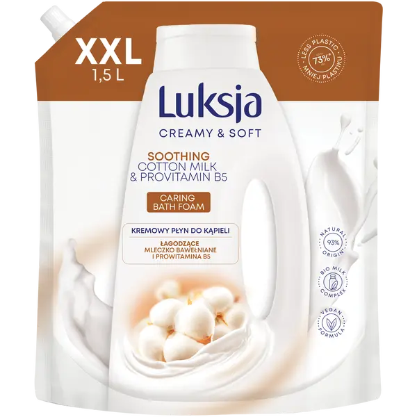 Кремообразная жидкость для ванны, 1500 мл Luksja Creamy&Soft
Кремообразная жидкость для ванны, 1500 мл Luksja Creamy&Soft