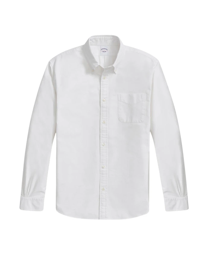 Белая рубашка Оксфорд стандартного кроя с воротником-поло. Brooks Brothers, белый
Белая рубашка Оксфорд стандартного кроя с воротником-поло. Brooks Brothers, белый