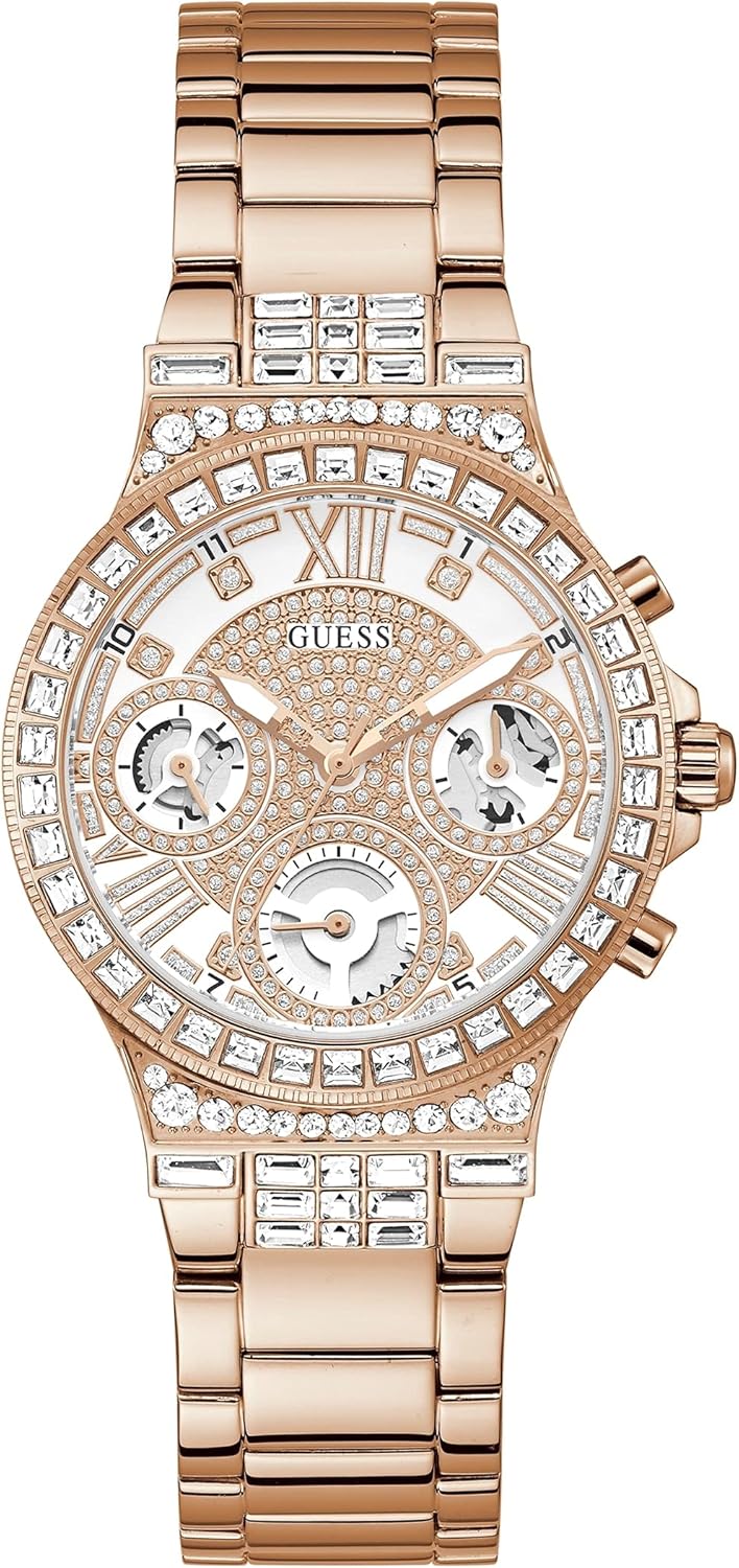 GUESS Ladies Sport Multifunction Glitz with Crystals 36 мм часы, Rose Gold Tone/Rose Gold Tone/Rose Gold
GUESS Ladies Sport Multifunction Glitz with Crystals 36 мм часы, Rose Gold Tone/Rose Gold Tone/Rose Gold