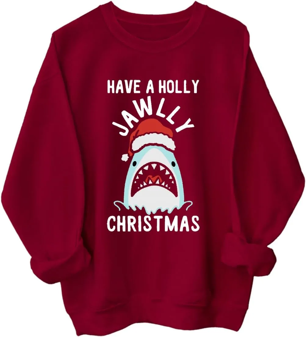 Толстовка Have A Holly Jawly Christmas с принтом акулы в шапке Санты Racsea
Толстовка Have A Holly Jawly Christmas с принтом акулы в шапке Санты Racsea