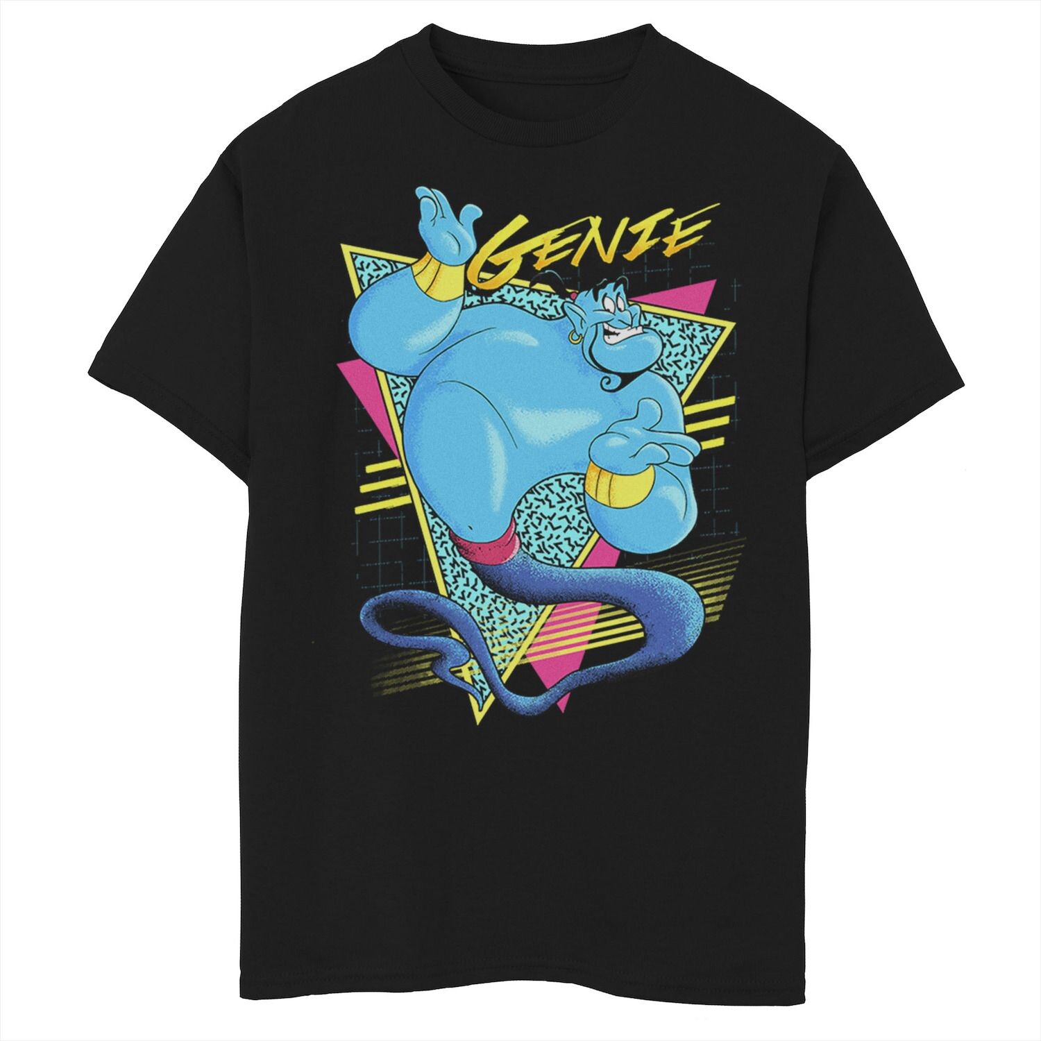 Футболка с абстрактным портретом и логотипом Disney's Aladdin для мальчиков 8–20 лет Genie в стиле ретро Disney, черный
Футболка с абстрактным портретом и логотипом Disney's Aladdin для мальчиков 8–20 лет Genie в стиле ретро Disney, черный