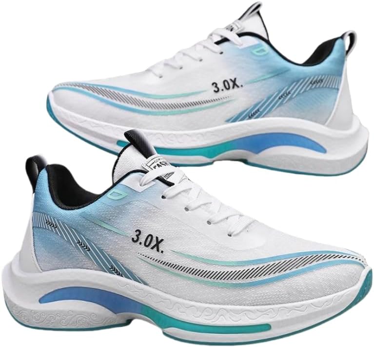 Легкие дышащие кроссовки из сетки - противоскользящие, прочные беговые кроссовки для мужчин, повседневные кроссовки с резиновой подошвой, идеально подходят для повседневной носки, тренировок и спорта Hoalox, белый/синий
Легкие дышащие кроссовки из сетки - противоскользящие, прочные беговые кроссовки для мужчин, повседневные кроссовки с резиновой подошвой, идеально подходят для повседневной носки, тренировок и спорта Hoalox, белый/синий