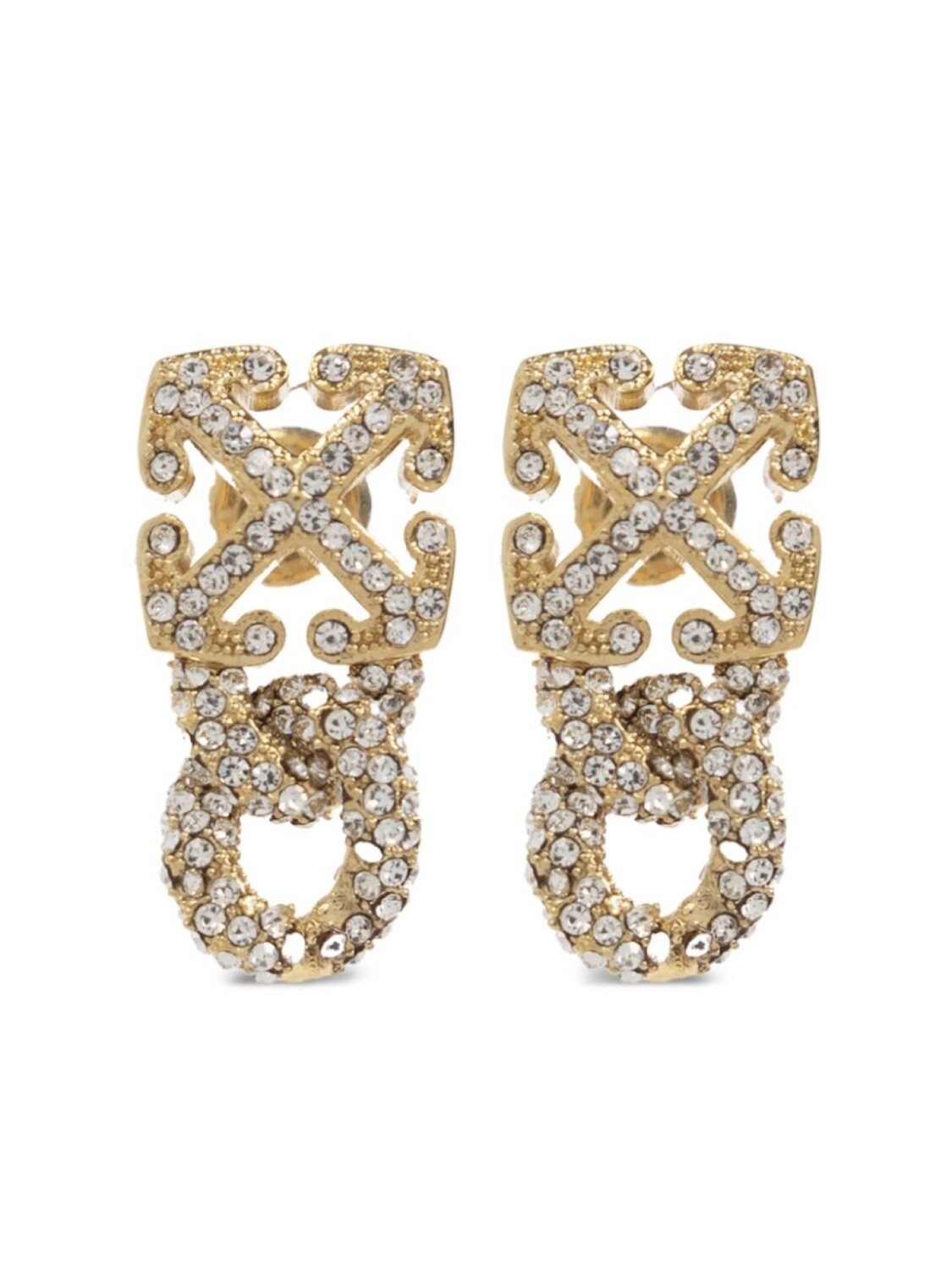 Off-White серьги с подвесками в виде логотипа Arrows, золотой
Off-White серьги с подвесками в виде логотипа Arrows, золотой