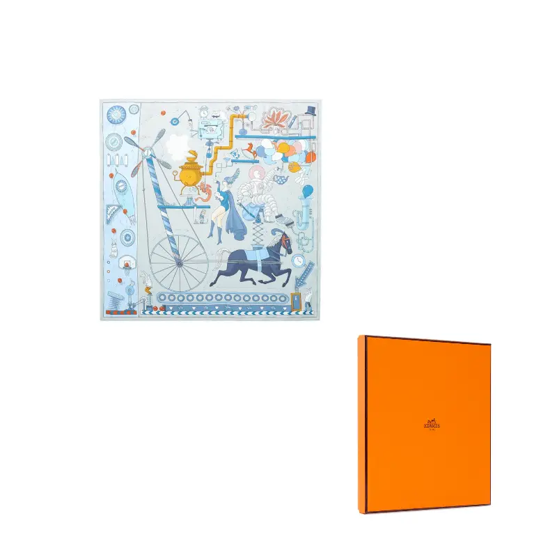 HERMES Шёлковый шарф, Blue
HERMES Шёлковый шарф, Blue