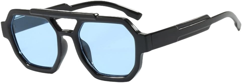 Солнцезащитные очки в стиле ретро с двойной балкой для женщин, многоугольные, в комплекте с модными мужскими очками для путешествий, защита от УФ-излучения UV400 MTZJH, Black Blue
Солнцезащитные очки в стиле ретро с двойной балкой для женщин, многоугольные, в комплекте с модными мужскими очками для путешествий, защита от УФ-излучения UV400 MTZJH, Black Blue