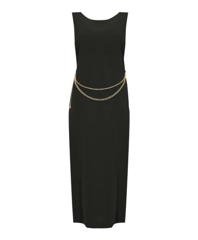 Платье из крепа с поясом Twinset, черный
Платье из крепа с поясом Twinset, черный