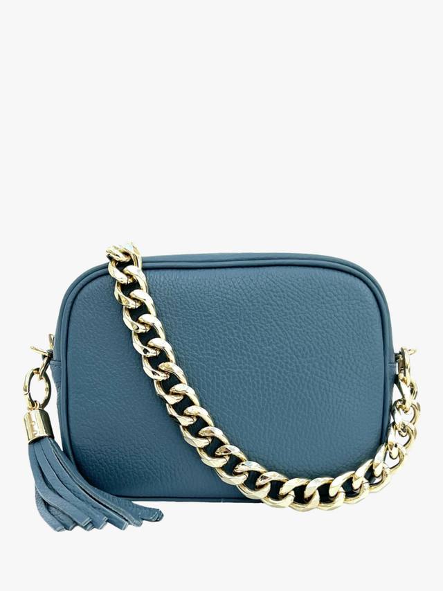 Сумка для камеры из кожи с цепочкой вместо ремня Apatchy London, Denim
Сумка для камеры из кожи с цепочкой вместо ремня Apatchy London, Denim