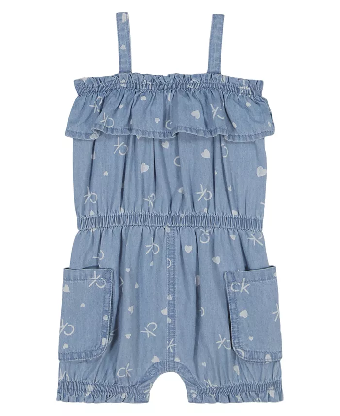 Джимовый комбинезон с принтом логотипа для девочек Calvin Klein
Джимовый комбинезон с принтом логотипа для девочек Calvin Klein