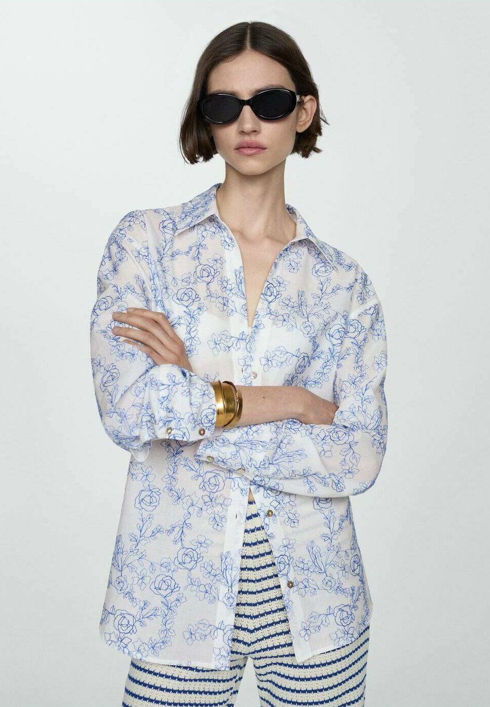 Блузка на пуговицах RITA Mango, кремовый
Блузка на пуговицах RITA Mango, кремовый