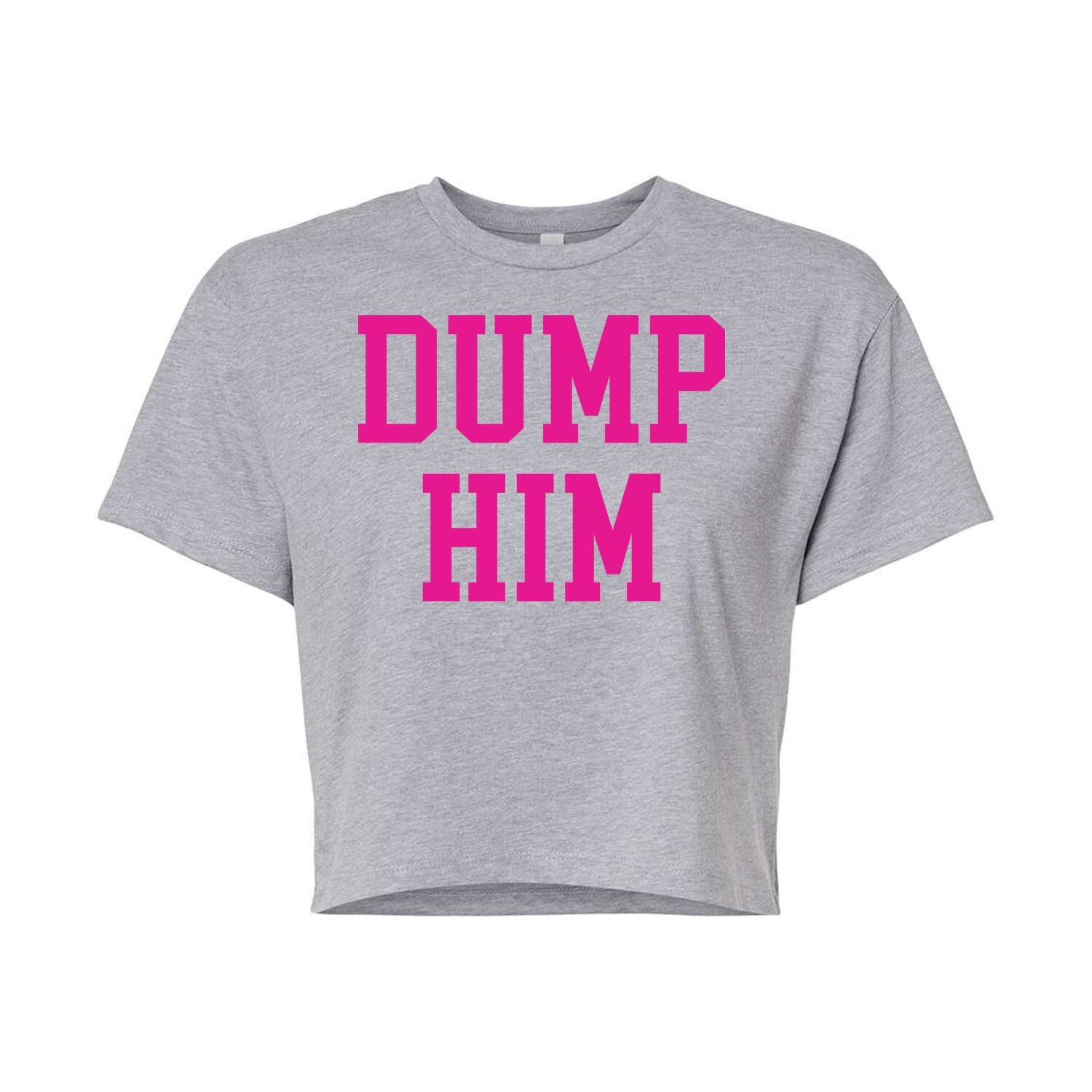 Укороченная футболка с рисунком Juniors' Dump Him Licensed Character, серый
Укороченная футболка с рисунком Juniors' Dump Him Licensed Character, серый